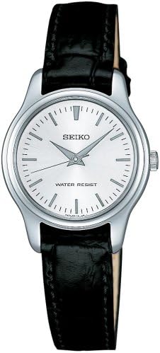 Seiko Selection SSXP001 — женские часы, чёрный кожаный ремешок