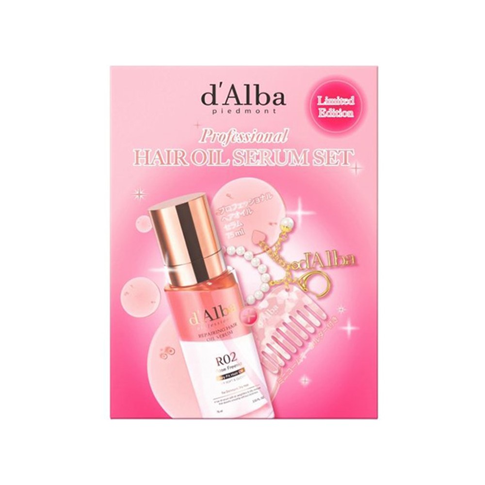 d’Alba Professional Hair Oil Serum Rose Freesia + мини-расчёска-брелок