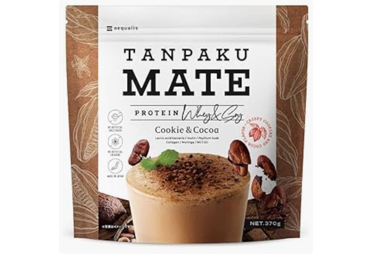 TANPAKU MATE — протеиновый коктейль, вкус печенье и какао