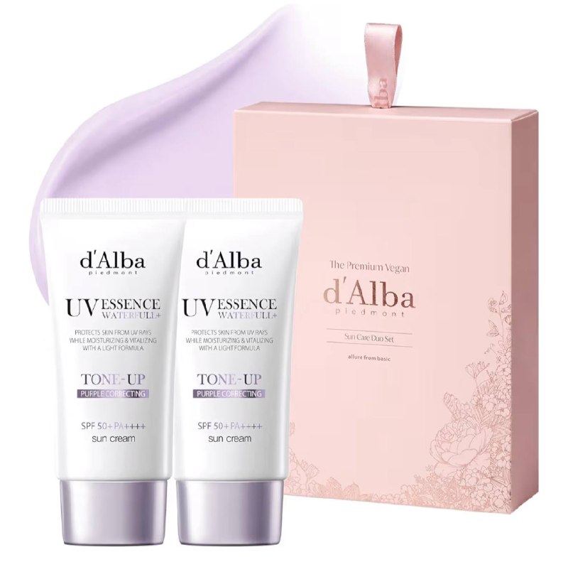 d’Alba UV Essence Tone-Up Purple SPF50+ PA++++ — солнцезащитная эссенция